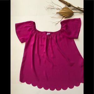 Alya Pink Off Shoulder Blouse -sz M